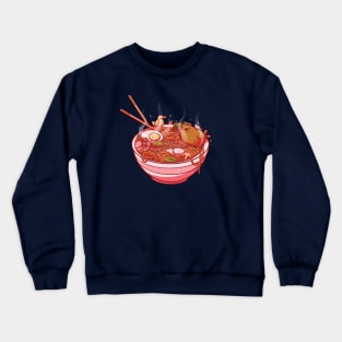 Capybara Noodle Bowl Crewneck Sweatshirt